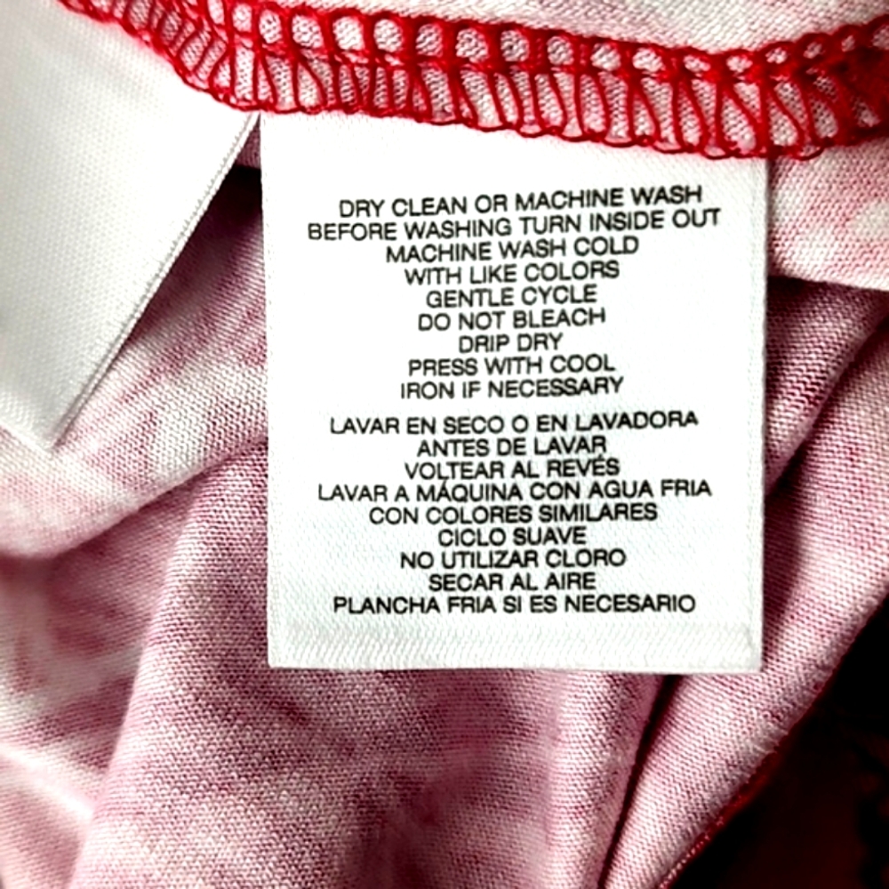 Cappagallo V - Neck Red Top - Picture 5 of 6